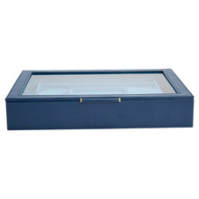 Load image into Gallery viewer, Wolf Sophia Jewellery Box with Window Indigo
