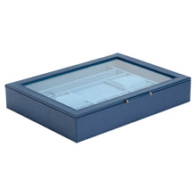 Load image into Gallery viewer, Wolf Sophia Jewellery Box with Window Indigo