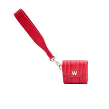 Load image into Gallery viewer, Wolf Mimi Earpods Case with Wristlet Red