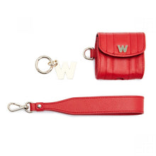Load image into Gallery viewer, Wolf Mimi Earpods Case with Wristlet Red