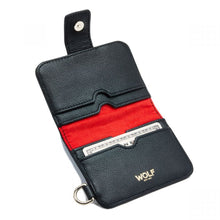 Load image into Gallery viewer, Wolf Mimi Credit Card Holder with Wristlet Black