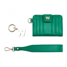 Load image into Gallery viewer, Wolf Mimi Credit Card Holder with Wristlet Green