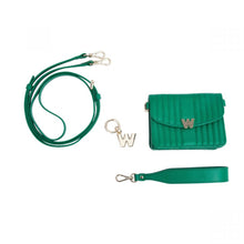 Load image into Gallery viewer, Wolf Mimi Mini Bag with Wristlet &amp; Lanyard Green