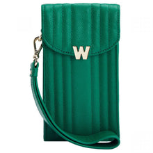 Load image into Gallery viewer, Wolf Mimi Phone Case with Wristlet &amp; Lanyard Green