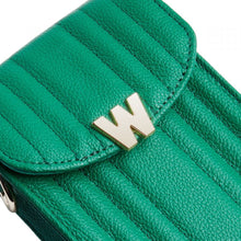 Load image into Gallery viewer, Wolf Mimi Phone Case with Wristlet &amp; Lanyard Green