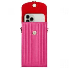 Load image into Gallery viewer, Wolf Mimi Phone Case with Wristlet &amp; Lanyard Pink