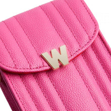 Load image into Gallery viewer, Wolf Mimi Phone Case with Wristlet &amp; Lanyard Pink