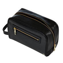 Load image into Gallery viewer, Wolf W Logo Washbag Black