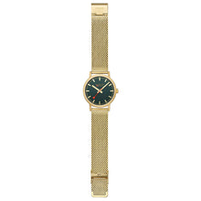 Load image into Gallery viewer, Mondaine Official Swiss Railways Classic Forest Green Mesh 40mm Watch
