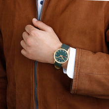 Load image into Gallery viewer, Mondaine Official Swiss Railways Classic Forest Green Textile 40mm Watch