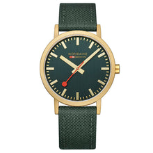 Load image into Gallery viewer, Mondaine Official Swiss Railways Classic Forest Green Textile 40mm Watch