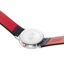 Load image into Gallery viewer, Mondaine Official Swiss Railways Classic DayDate Vegan Grape Leather Watch