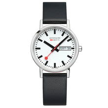 Load image into Gallery viewer, Mondaine Official Swiss Railways Classic DayDate Vegan Grape Leather Watch