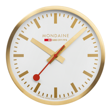 Load image into Gallery viewer, Mondaine Official Gold Pure Wall Clock 40cm