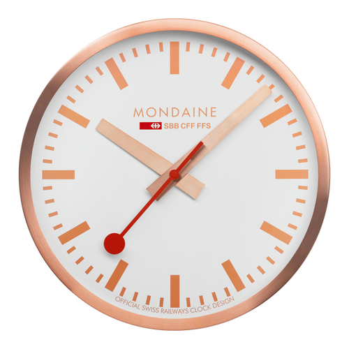 Mondaine Official Copper Pure Wall Clock 40cm