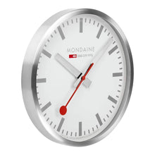 Load image into Gallery viewer, Mondaine Official Silver Pure Wall Clock 40cm