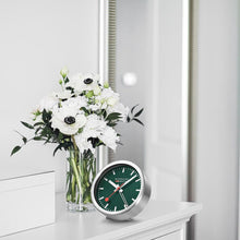 Load image into Gallery viewer, Mondaine Official Swiss Railways Green Alarm Clock