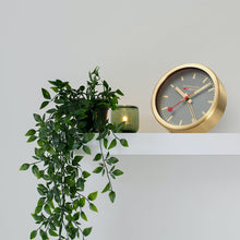 Load image into Gallery viewer, Mondaine Official Swiss Railways Good Grey Alarm Clock 125mm