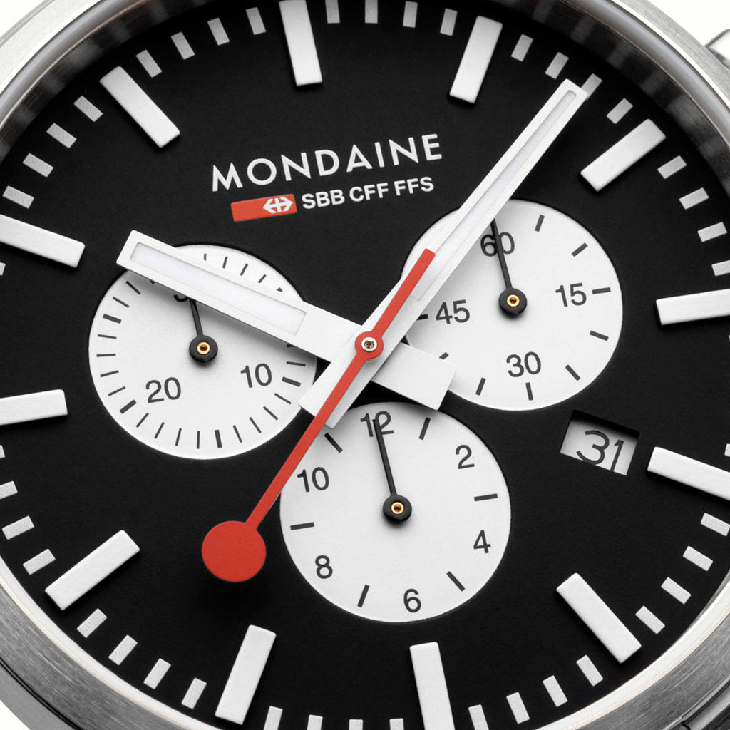 Mondaine Official Swiss Railways Neo Chronograph Super-LumiNova® 41mm Watch