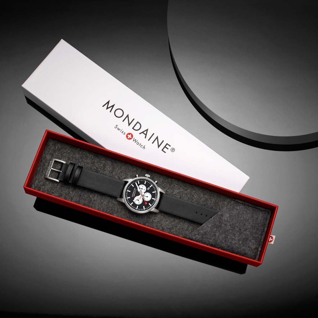 Mondaine Official Swiss Railways Neo Chronograph Super-LumiNova® 41mm Watch