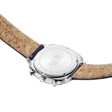 Load image into Gallery viewer, Mondaine Official Swiss Railways Grand Cushion 41mm Deep Ocean Blue Watch Set