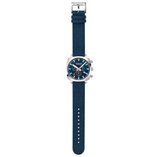 Load image into Gallery viewer, Mondaine Official Swiss Railways Grand Cushion 41mm Deep Ocean Blue Watch Set