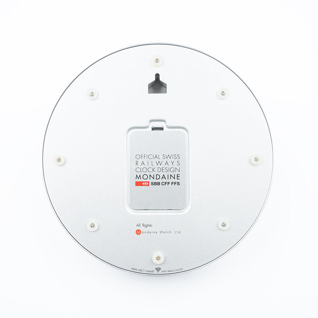 Mondaine Official Swiss Railways Wifi stop2go Wall Clock 25cm