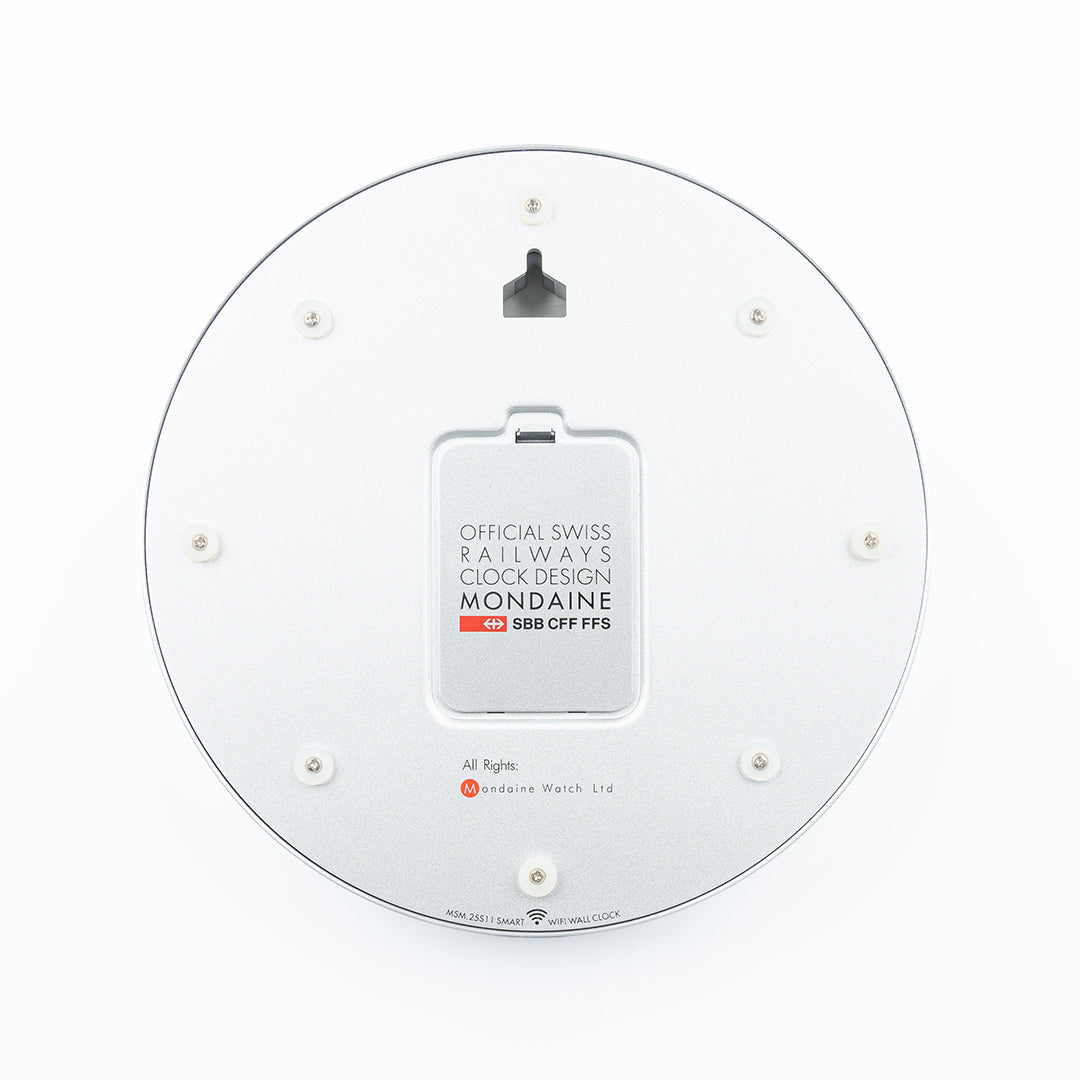 Mondaine Official Swiss Railways Wifi stop2go Wall Clock 25cm – Wise ...