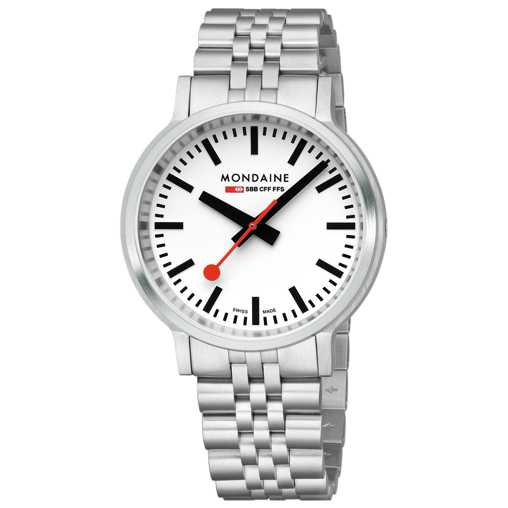 Mondaine Official Swiss Railways Stop2Go BackLight 41mm Watch