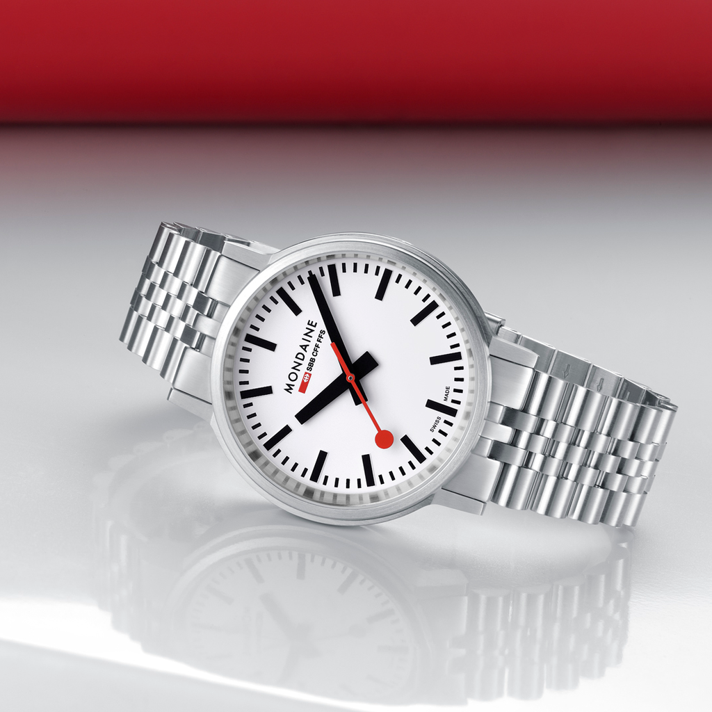 Mondaine Official Swiss Railways Stop2Go BackLight 41mm Watch