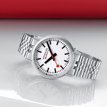 Load image into Gallery viewer, Mondaine Official Swiss Railways Stop2Go BackLight 41mm Watch