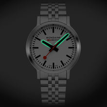 Load image into Gallery viewer, Mondaine Official Swiss Railways Stop2Go BackLight 41mm Watch