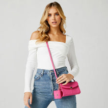 Load image into Gallery viewer, Wolf Mimi Earpods Case with Wristlet Pink