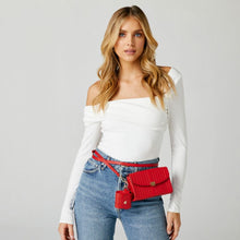 Load image into Gallery viewer, Wolf Mimi Earpods Case with Wristlet Red