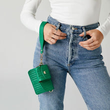 Load image into Gallery viewer, Wolf Mimi Earpods Case with Wristlet Green