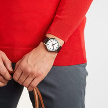 Load image into Gallery viewer, Mondaine Official Swiss Railways Classic 40mm Vegan Grape Leather Watch